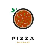 vector de ilustración de logotipo de pizza marinara