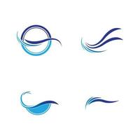 water wave logo vector