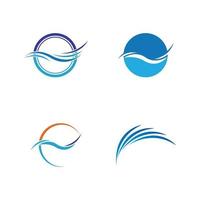 water wave logo vector