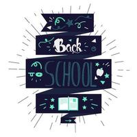 Back To School Lettering vector