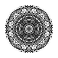 Mandala Line Template vector