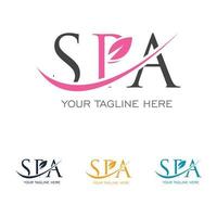 logotipo de belleza spa vector