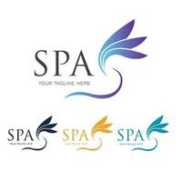 logotipo de belleza spa vector