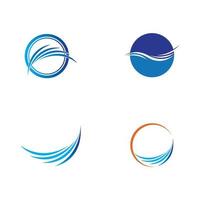 water wave logo vector