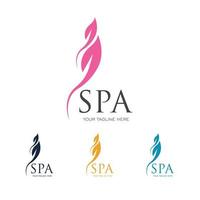 spa beauty logo vector