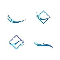 water wave logo vector