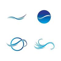 logo de onda de agua vector