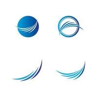 water wave logo vector