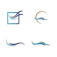 water wave logo vector