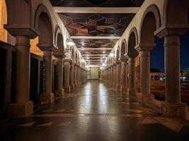 photo in the hall of the mosque islamic center