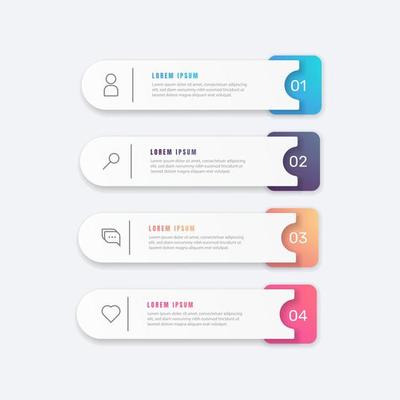 Infographic business banner template design. - Vector.
