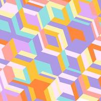Pastel Colorful Geometric Composition Background vector