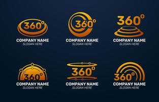 360 Technology Logo Set vector