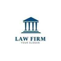 Lawyer logo design template, law firm, justice logo, law logo for lawyers and courts vector