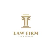 plantilla de diseño de logotipo de abogado, bufete de abogados, logotipo de justicia, logotipo de ley para abogados y tribunales vector