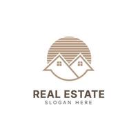 Real estate logo design template, building logo, house logo, property logo, for real estate company vector