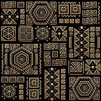 Mayan patchwork seamless pattern. Bright multicolor background vector