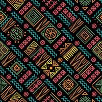patrón sin fisuras de patchwork maya. fondo multicolor brillante