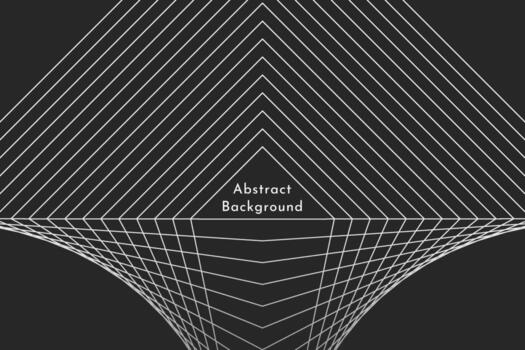 líneas onduladas geométricas abstractas con fondo negro vector