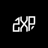 ZXP letter logo design on black background. ZXP creative initials letter logo concept. ZXP letter design. vector