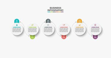 Presentation business infographic template vector