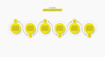 presentación plantilla de infografía empresarial vector