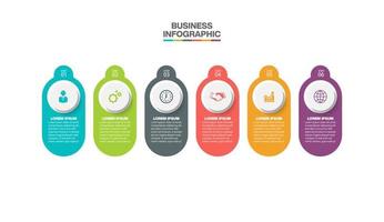 Presentation business infographic template vector