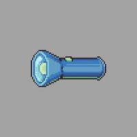 Flashlight vector pixel art illustration for game development