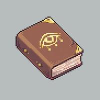 vector Pixel art book icon for game development