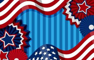 Background of 4th of July Festivity vector