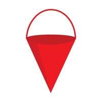 fire triangle bucket vector