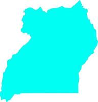 Uganda Vector  map