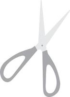 Stationery gray scissors vector