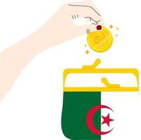 bandera de argelia vector