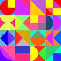 Colorful abstract geometry shape pattern background vector design