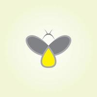 Bee Queen Cute Logo Design vector
