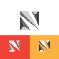 Letter N Symbolic Logo Design vector