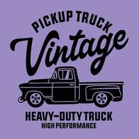 Pickup Truck Vintage vector