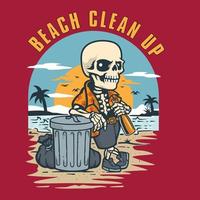 Beach Clean Up vector