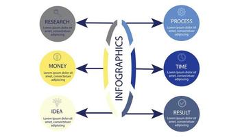 Vector Infographic design with icons. process diagram, flow chart, info graph, Infographics for business concept, presentations banner, workflow layout.