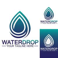 Water drop Logo Template vector illustration design