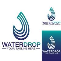 Water drop Logo Template vector illustration design