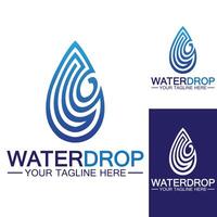 Water drop Logo Template vector illustration design