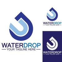 Water drop Logo Template vector illustration design