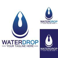 Water drop Logo Template vector illustration design