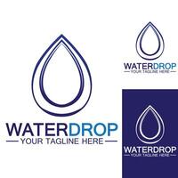 Water drop Logo Template vector illustration design