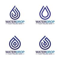 Water drop Logo Template vector illustration design