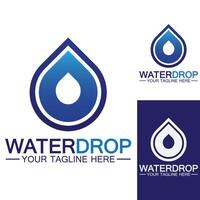 Water drop Logo Template vector illustration design