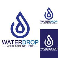 Water drop Logo Template vector illustration design