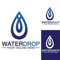 Water drop Logo Template vector illustration design